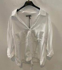 SS24-WHITE BLOUSE 20474AM