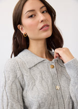 Load image into Gallery viewer, FW26 FDJ CABLED CARDIGAN WITH BUTTON DETAIL
