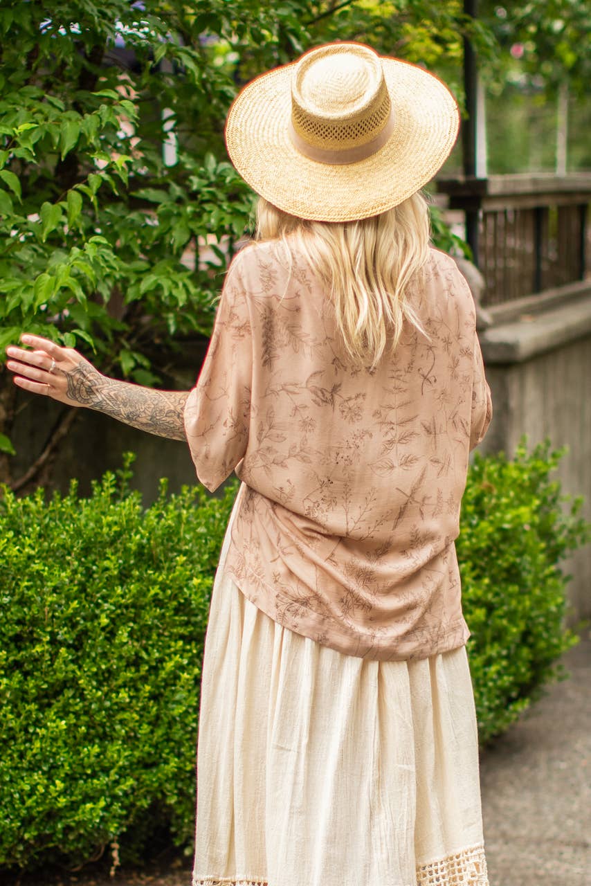 Market of Stars - Map of My Heart Bohemian Tee Luxe Bamboo Tunic Shirt