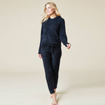 Load image into Gallery viewer, Softies - Women&#39;s Solid Marshmallow Hoodie Lounge Set with Jogger Pant
