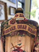 Load image into Gallery viewer, Market of Stars - Courage Deart Heart Cropped Bamboo Kimono with Sacred Heart
