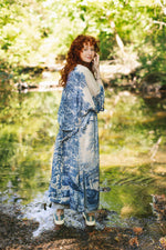 Load image into Gallery viewer, Market of Stars - Let The Light In Printed Long Duster Bamboo Kimono Robe

