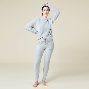 Softies - Women's Solid Marshmallow Hoodie Lounge Set with Jogger Pant