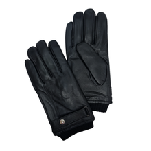 Load image into Gallery viewer, Allesco Inc - Men's Leather Glove With Knit Cuff &amp; Belted Strap

