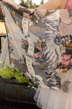 Load image into Gallery viewer, Market of Stars - Take My Hand Boho Floral Bamboo Scarf with Hummingbirds
