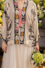 Load image into Gallery viewer, Market of Stars - Take My Hand Printed Bamboo Bohemian Cropped Kimono

