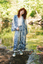 Load image into Gallery viewer, Market of Stars - Let The Light In Printed Long Duster Bamboo Kimono Robe
