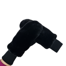 Load image into Gallery viewer, Allesco Inc - Nicci Ladies Faux Fur Mitten With Knitted Cuff
