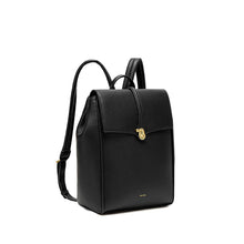 Load image into Gallery viewer, Pixie Mood - Lock - Recycled Vegan Backpack - Black Pebbled
