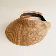 Load image into Gallery viewer, SS26 TAN ROLL-UP VISOR HAT
