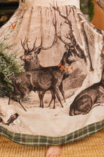 Load image into Gallery viewer, Market of Stars (Worldwide) - Winter Wish Bohéme Long Maxi Slip Dress w/ Christmas Deer
