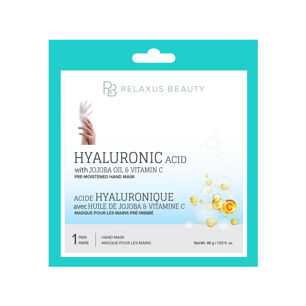 Hyaluronic Acid, Jojoba, Vitamin C Hand Mask 505336