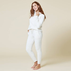 Softies - Women's Solid Marshmallow Hoodie Lounge Set with Jogger Pant