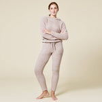 Load image into Gallery viewer, Softies - Women&#39;s Solid Marshmallow Hoodie Lounge Set with Jogger Pant
