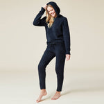 Load image into Gallery viewer, Softies - Women&#39;s Solid Marshmallow Hoodie Lounge Set with Jogger Pant
