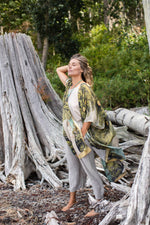 Load image into Gallery viewer, Tree of Life Starduster Bamboo Bohemian Kimono
