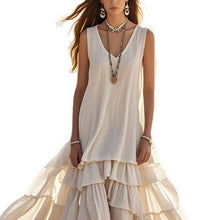 Load image into Gallery viewer, SS26 Spring Cotton Linen Sleeveless Maxi Dress
