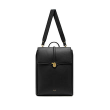 Load image into Gallery viewer, Pixie Mood - Lock - Recycled Vegan Backpack - Black Pebbled
