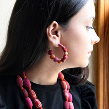 Load image into Gallery viewer, SS26 WORLDFINDS KANTHA GRADUATED FIESTA HOOPS
