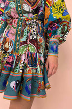 Load image into Gallery viewer, SS26 PRINTED BUTTON RUFFLES DRESS
