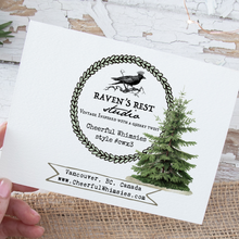 Load image into Gallery viewer, Cheerful Whimsies - Christmas Card. Vintage Santa Sleigh.
