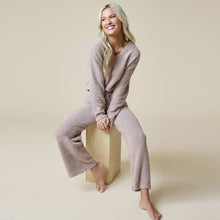 Load image into Gallery viewer, Softies - Oprah's Fave 2024 - Solid Marshmallow V-Neck Lounge Set
