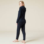 Load image into Gallery viewer, Softies - Women&#39;s Solid Marshmallow Hoodie Lounge Set with Jogger Pant
