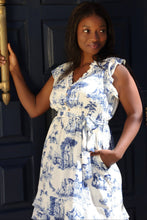 Load image into Gallery viewer, NATASHA TOILE DE JOUY PRINT DRESS
