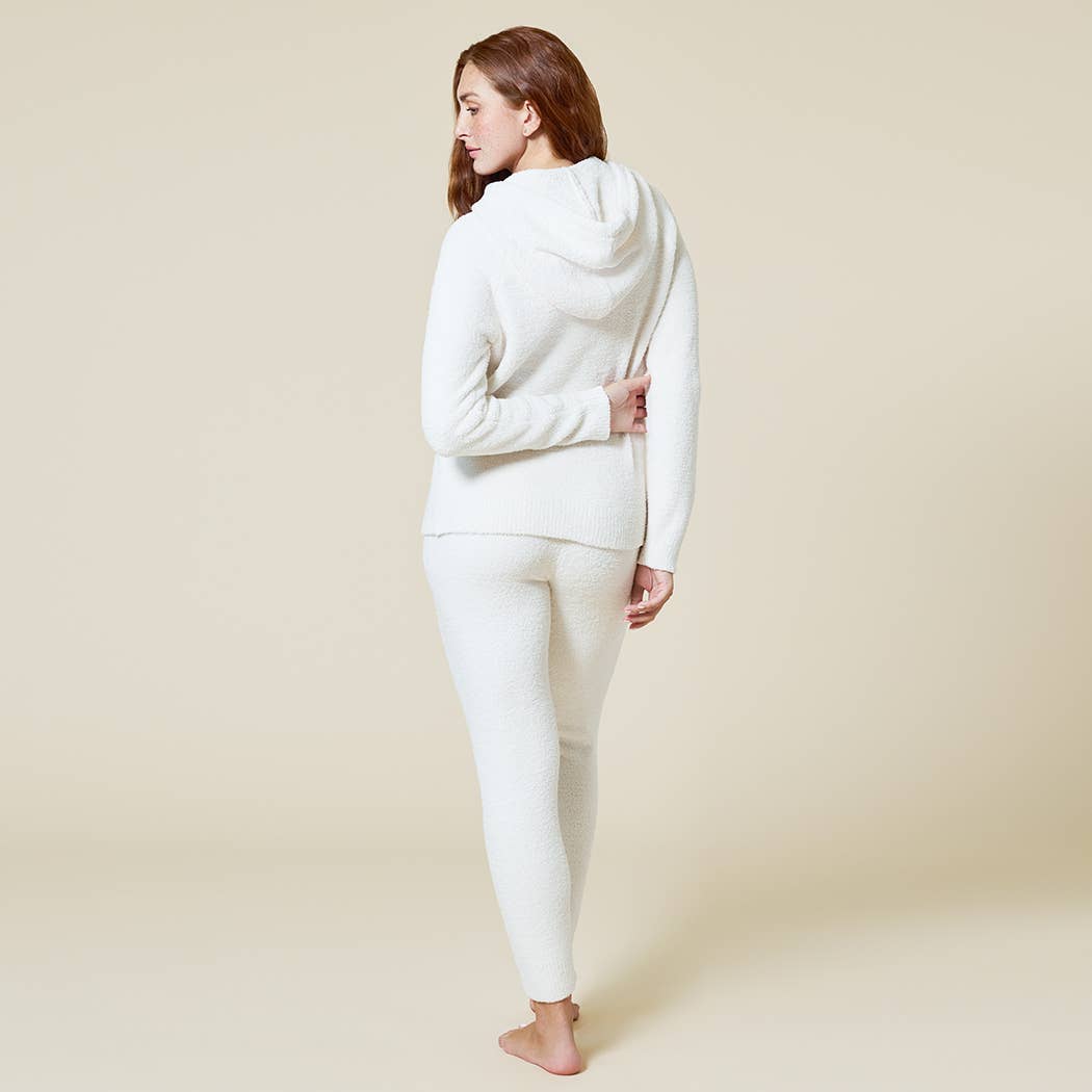 Softies - Women's Solid Marshmallow Hoodie Lounge Set with Jogger Pant