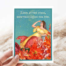 Load image into Gallery viewer, Cheerful Whimsies - Greeting Card. Look At The Stars, How They Shine For You.
