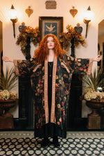 Load image into Gallery viewer, Market of Stars (Worldwide) - Heart of Gold Opera Duster Kimono Robe w/ Sacred Heart
