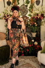 Load image into Gallery viewer, Market of Stars - Courage Dear Heart Boho Linen Tote Bag with Sacred Heart
