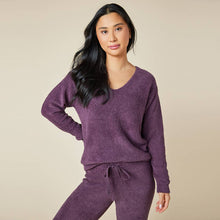 Load image into Gallery viewer, Softies - Oprah's Fave 2024 - Solid Marshmallow V-Neck Lounge Set
