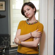 Load image into Gallery viewer, SS26 WORLDFINDS NE-5168 KANTHA TRACED COLLAR NECKLACE

