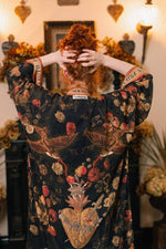 Load image into Gallery viewer, Market of Stars (Worldwide) - Heart of Gold Opera Duster Kimono Robe w/ Sacred Heart
