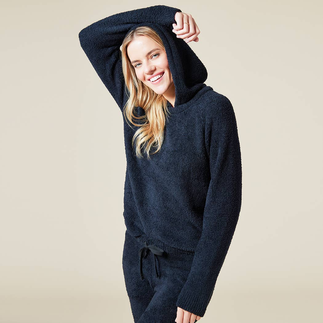 Softies - Women's Solid Marshmallow Hoodie Lounge Set with Jogger Pant