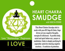 Load image into Gallery viewer, Sansaara Living - Heart Chakra Smudge Stick, 7"
