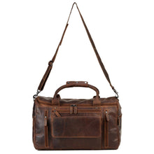 Load image into Gallery viewer, Greenwood Leather - Leather Travel Bag Large - Casual Vintage Look - GW12790
