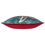 Load image into Gallery viewer, Riva Home - Christmas Hare Cushion Teal
