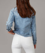 Load image into Gallery viewer, Lola Jeans - GABRIELLA-SBS Classic Denim Jacket: S / Stone Blue Skyline
