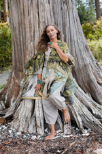 Load image into Gallery viewer, Tree of Life Starduster Bamboo Bohemian Kimono
