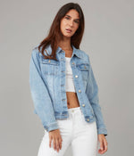 Load image into Gallery viewer, Lola Jeans - GABRIELLA-SBS Classic Denim Jacket: S / Stone Blue Skyline
