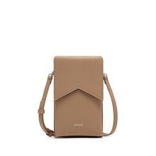 Load image into Gallery viewer, Pixie Mood - Karla - Recycled Vegan Phone Crossbody Bag - Latte Pebbled

