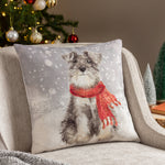 Load image into Gallery viewer, Riva Home - Snowy Dog Cushion Fog
