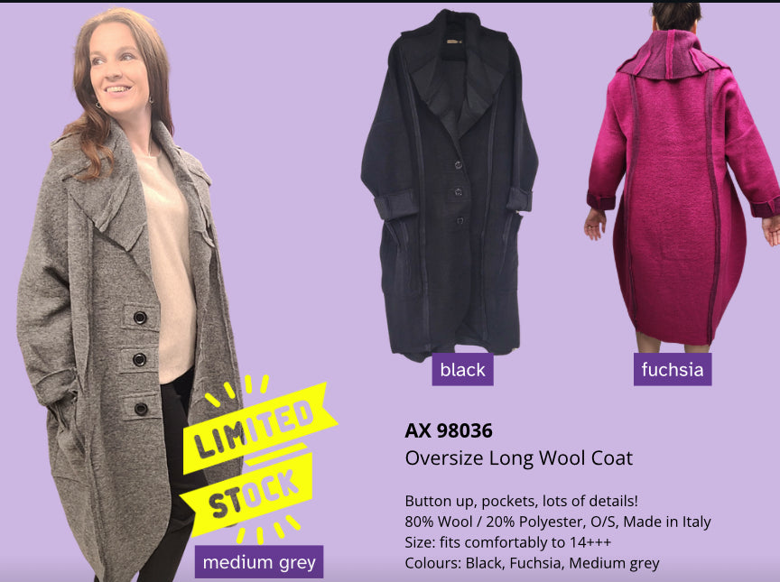 FW25 LONG WOOL COAT AX98036