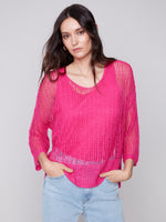Load image into Gallery viewer, S24 FISHNET DOLMAN TOP C2326X

