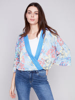 Load image into Gallery viewer, S24 Blouse w Crossover front C4466RP
