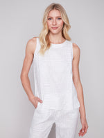 Load image into Gallery viewer, S24 SLEEVELESS LINEN TOP C4532
