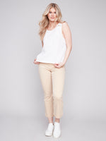 Load image into Gallery viewer, S24 Sleeveless Linen Top C4544
