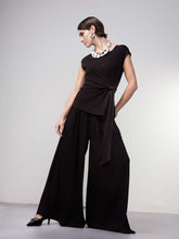 Load image into Gallery viewer, SS26 HAAKO H1030 BLACK PANTS
